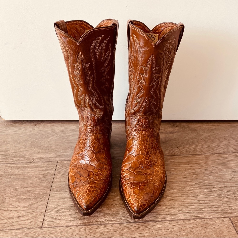 Vintage Justin Sea Gator Cowboy Boots